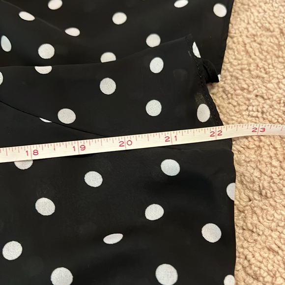 Worthington women’s black and white polka dot blouse size XL - Picture 8 of 9